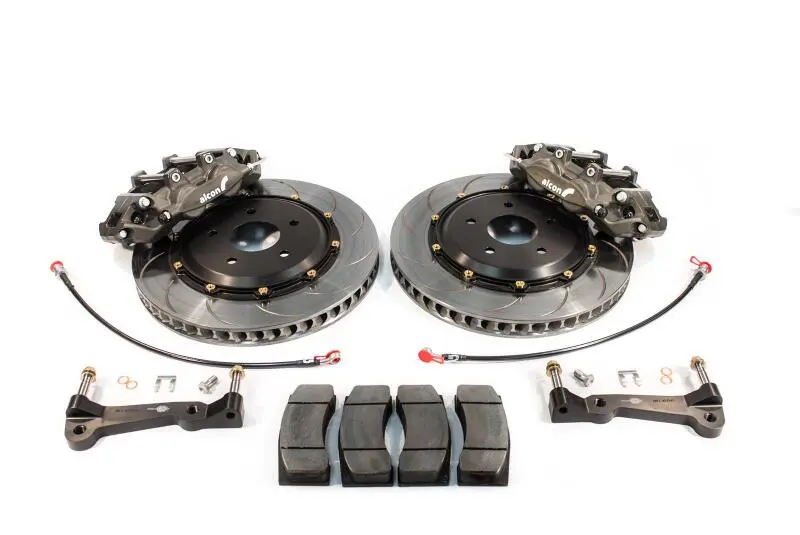 Alcon Street Brake Kit For Chevrolet Corvette C8 – Oem-Wheel Compatible: 6-Piston Front (380X36Mm), 4-Piston Rear (390X29Mm), Nickel-Plated 1
