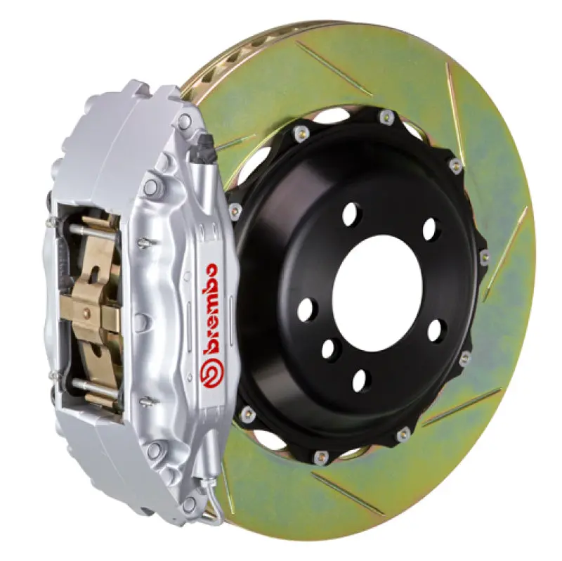 Brembo Gt Big Brake Kit – Front, 6-Piston Calipers With 355X32Mm Two-Piece Slotted Rotors For 1989–1994 Porsche 911 Carrera (Type 1), Silver Finish 1