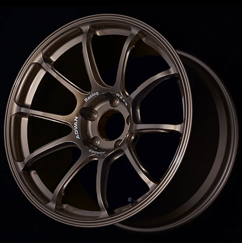 Advan Rz-F2 18X9.5 +12 5-114.3 Racing Umber Bronze Wheel 1