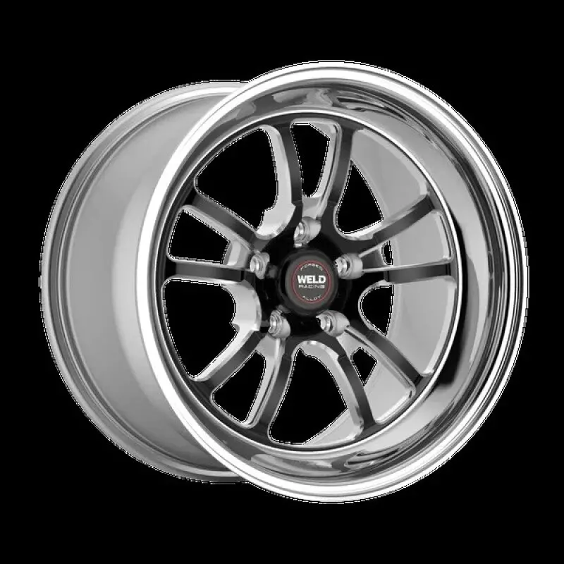 Weld Racing S70 Rt-S Forged Aluminum Wheel – 17×10 Inches, 5×114.3Mm, 6.3-Inch Backspace, Black Center/Polished Rim 2