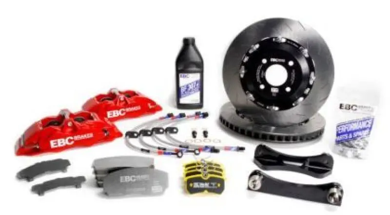 Ebc Apollo Front Big Brake Kit For 2012–2021 Subaru Wrx Sti – Red 6-Piston Calipers With 355Mm Rotors 1