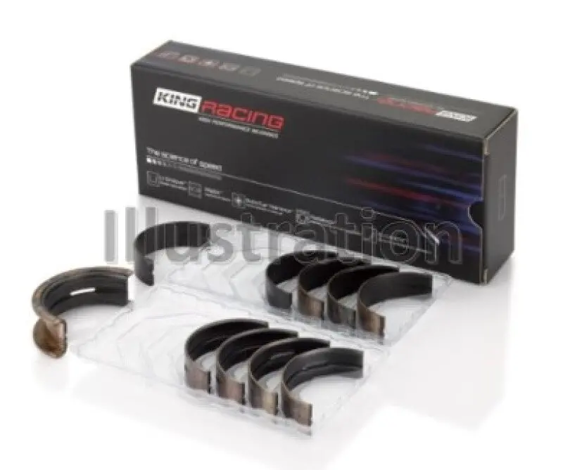 King Engine Bearings Ford 302 Cid Coyote (Size +0.25Mm) Main Bearing Set 2
